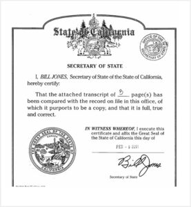 Articles of Incorporation of United States District Court for the Eastern District of California Historical Society