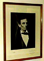 Lincoln Collection, portrait of President Lincoln